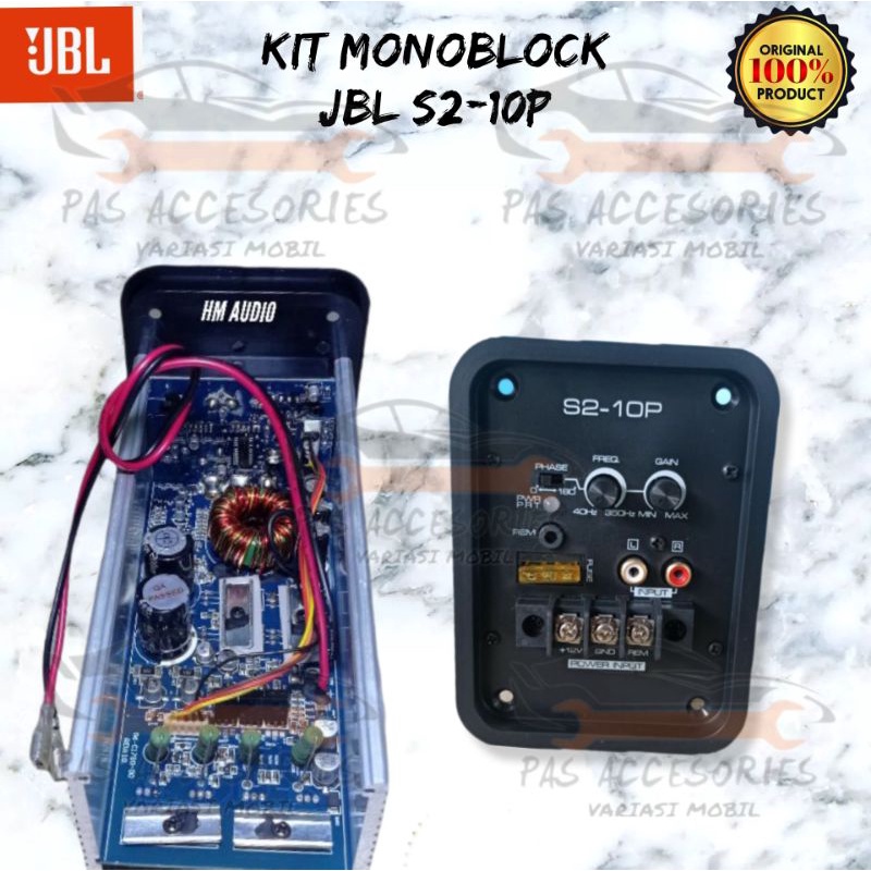 Power KIT Monoblock JBL S2-10P Basspro Basstube