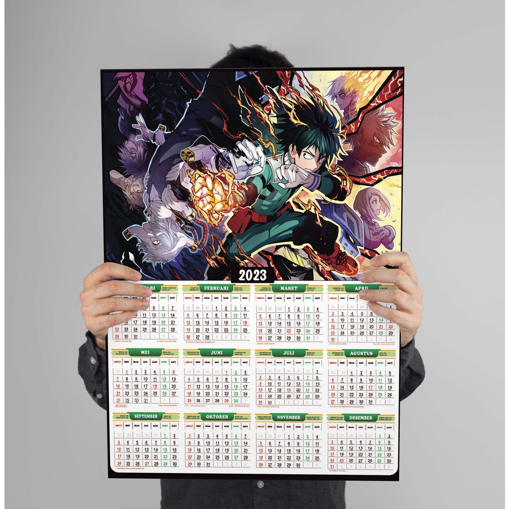 

Kalender 2025 Anime My Hero Akademica, Full 12 Bulan
