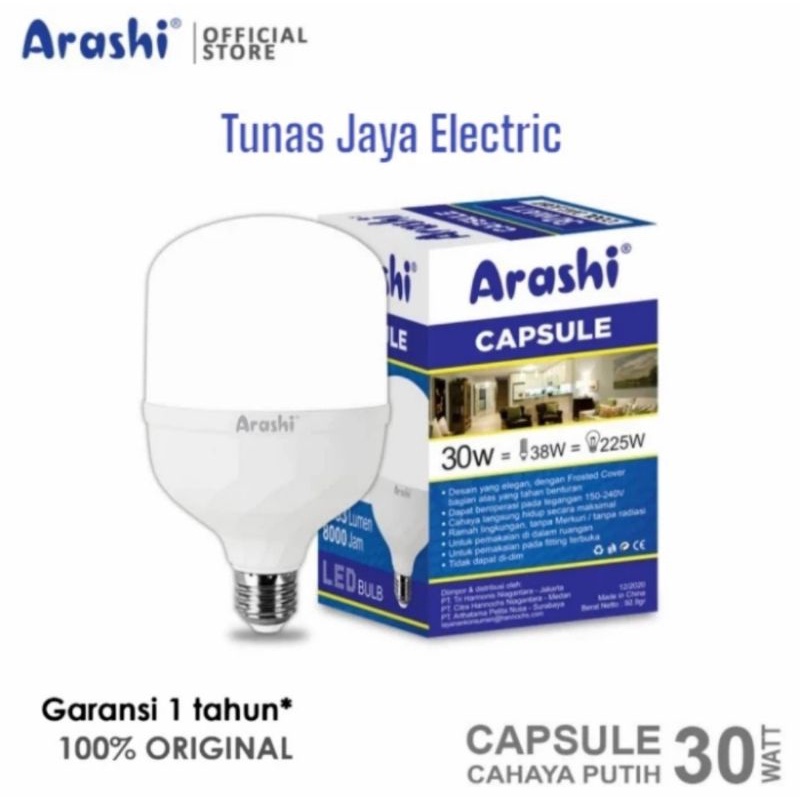 ARASHI Lampu LED Capsule 30W CDL (GARANSI 1 Tahun)