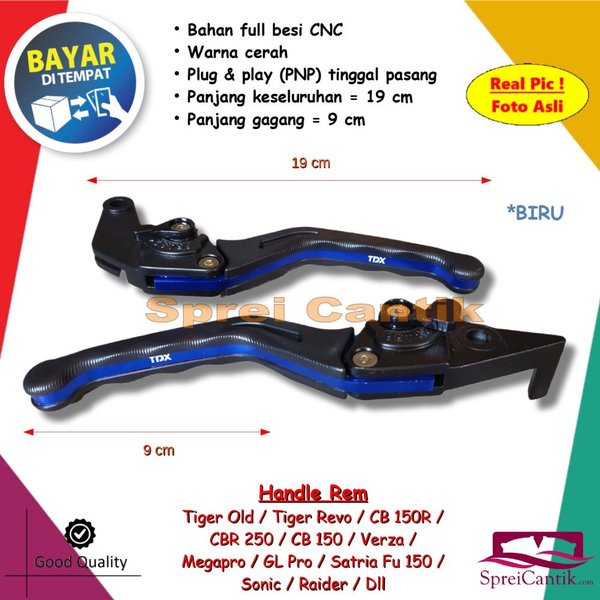 Handle Rem & Kopling TIGER REVO - Variasi Aksesoris Hendel Motor - CB150R - CBR 250 - CB 150 - Dll