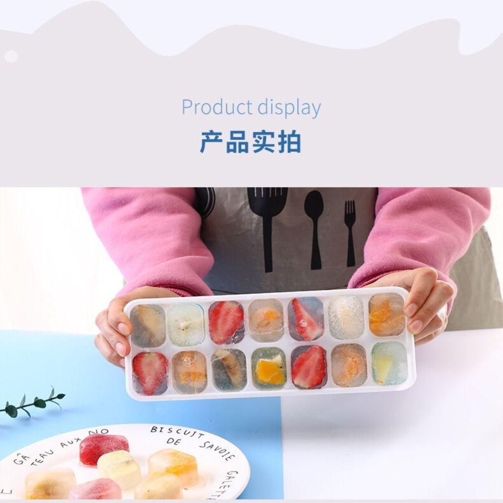 Top Ice Cube Tray Aksesoris Dapur Stackable Popsicle Box Silikon