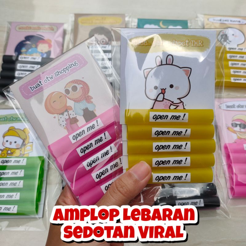 

Amplop Lebaran I Amplop Sedotan Isi 5 pcs