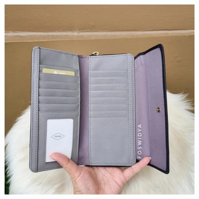 Dompet Fossil Jori Flap Midnight - New With Tag