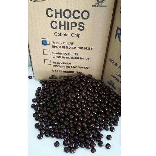 

Model Baru ・ Chocolate Chip - Cokelat Chip 1/2 Bulat 250gr ☃