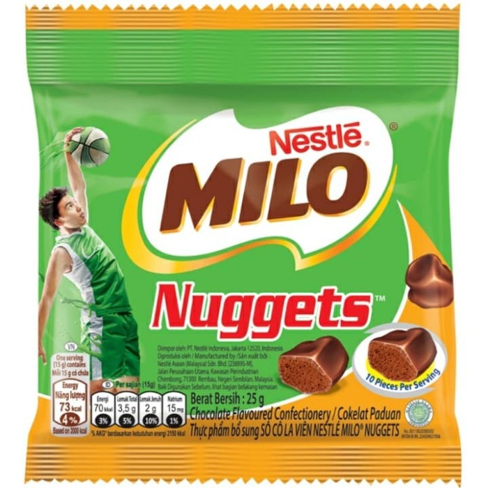 

Nestle Milo Nuggets / Coklat Paduan Susu 25 Gr