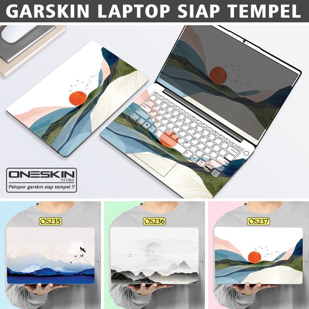 Garskin Sticker Laptop Protector Macbook Full Body Bottom Bezel Palmrest Skin Panoramic Art