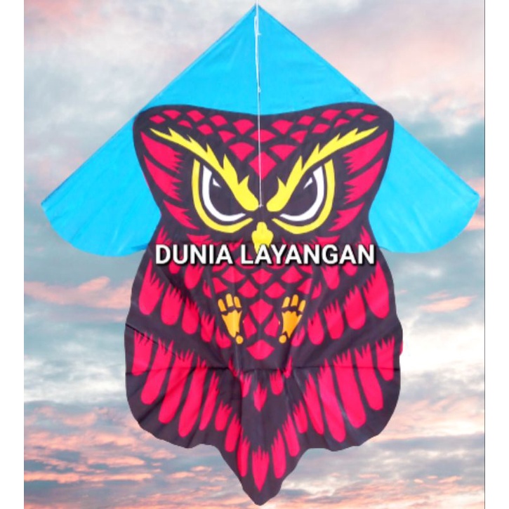 LAYANGAN  KAIN PARASUT CELEPUK BURUNG HANTU OWL BESAR