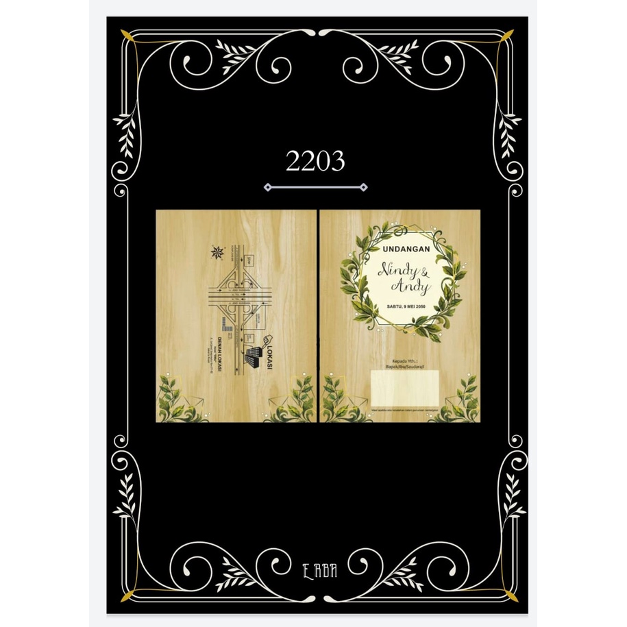 UNDANGAN PERNIKAHAN Erba 2203