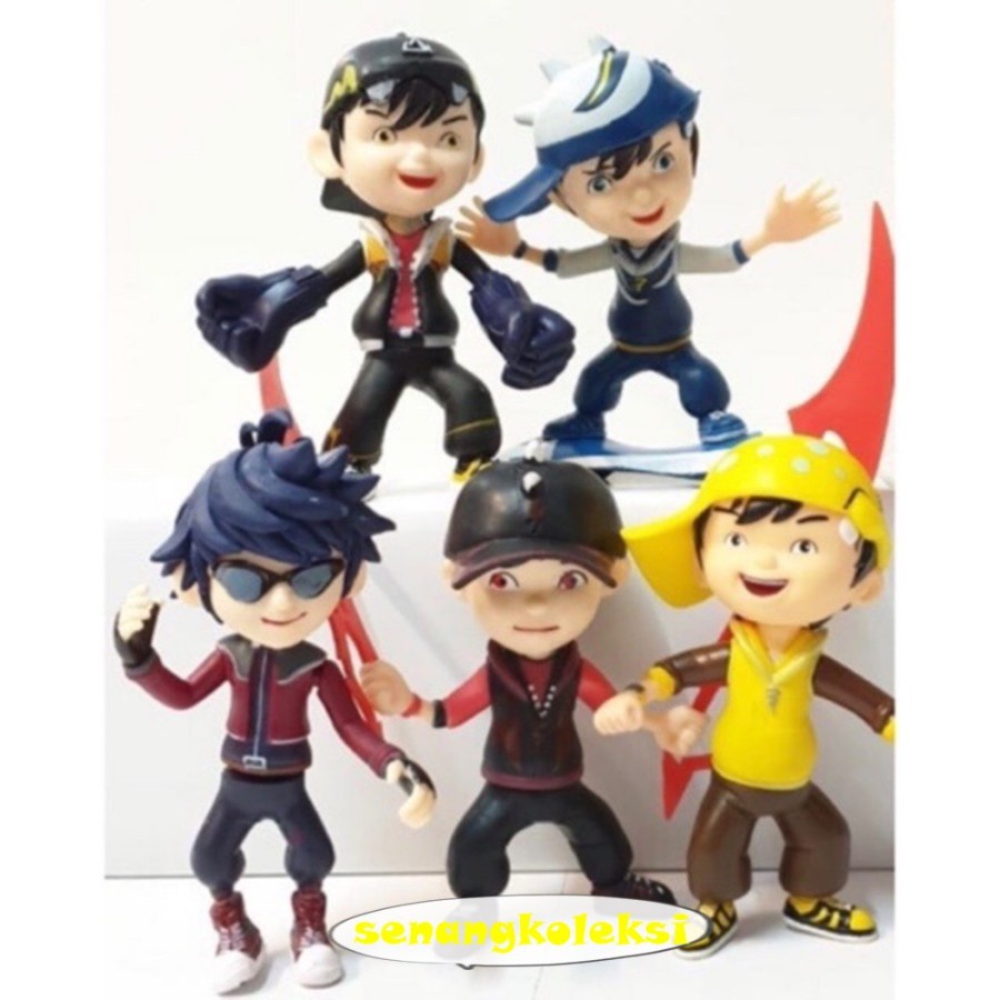 Figure/Mainan Anak/Topper cake Figure Boboiboy Supra Halilintar set 5pcs.