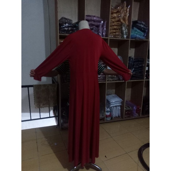 Gamis azra gamis murah gamis muslim akilacolletion Manset Gamis Jumbo Dress Muslim Big Size Inner Jersey Premium