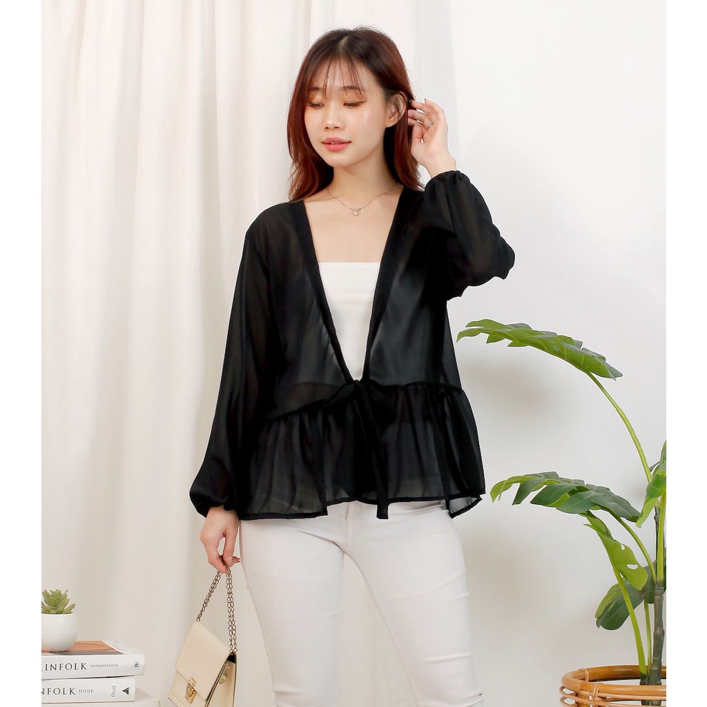 Toply shop BISA COD Outer wanita / Outer ceruty / Cardigan wanita viral