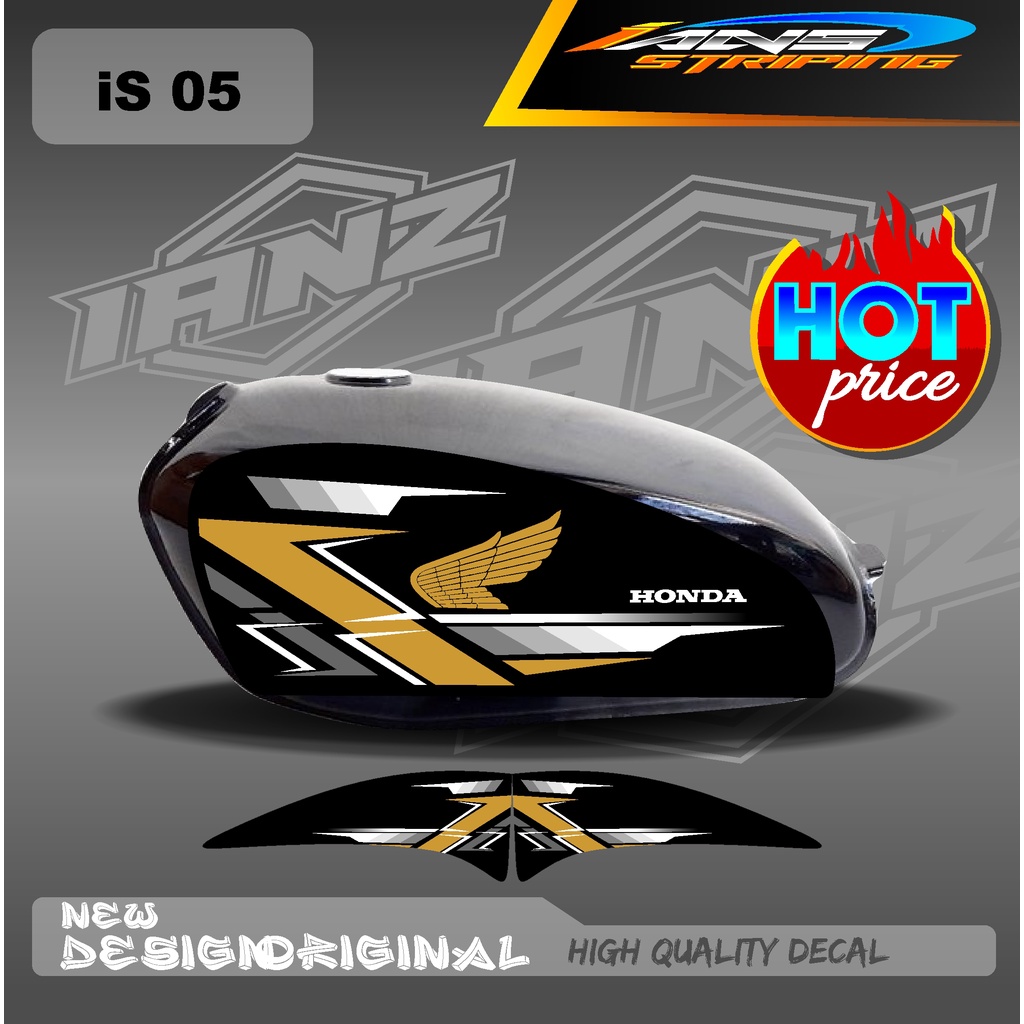 STRIPING CB 100 STANDART / STIKER CB 100 CUSTOM HOLOGRAM DAN NON HOLOGRAM IS05