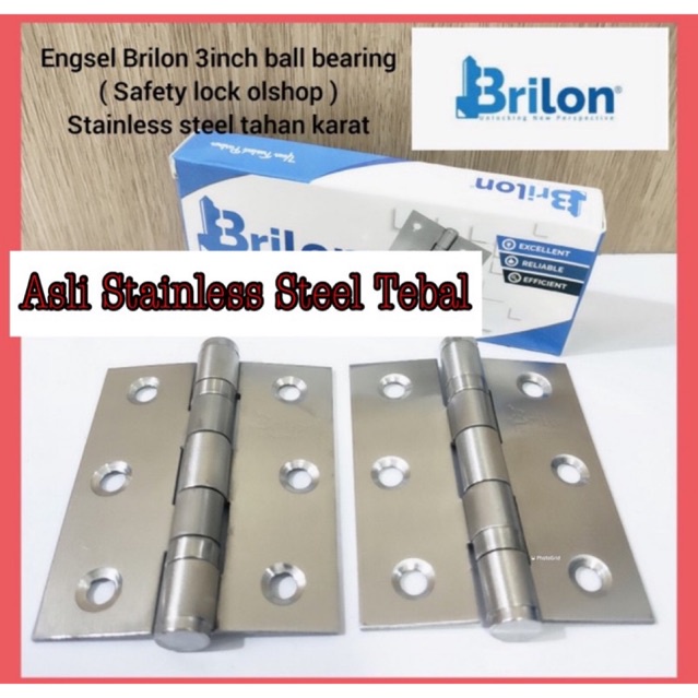 Jual PROMO ENGSEL Brilon Engsel Inc Sus Stanlis Tebal Sus Tebal Engsel Jendela Stanlis