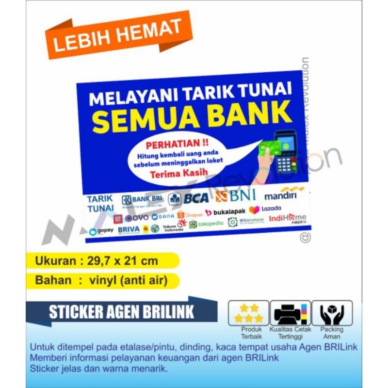 STIKER AGEN BRILINK ANTI AIR