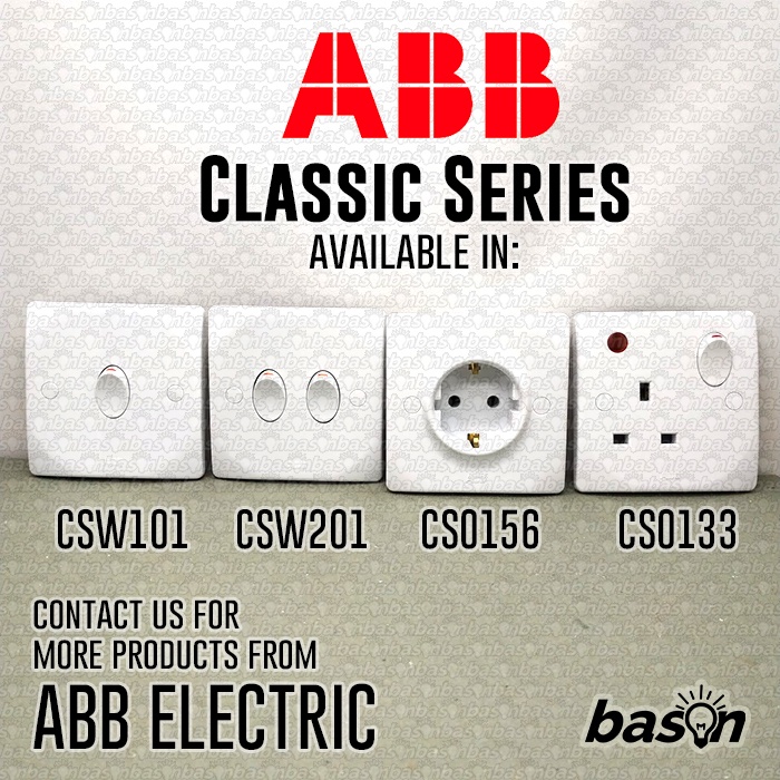 ABB CSO133 CLASSIQ 13A Switch Socket Outlet - Stop Kontak AC / UK / Kaki 3