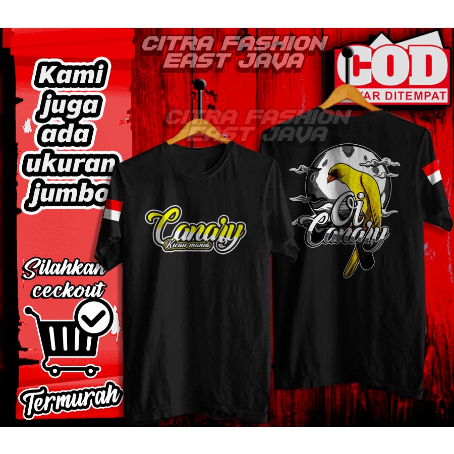 KAOS BAJU BURUNG CANARY KICAU MANIA