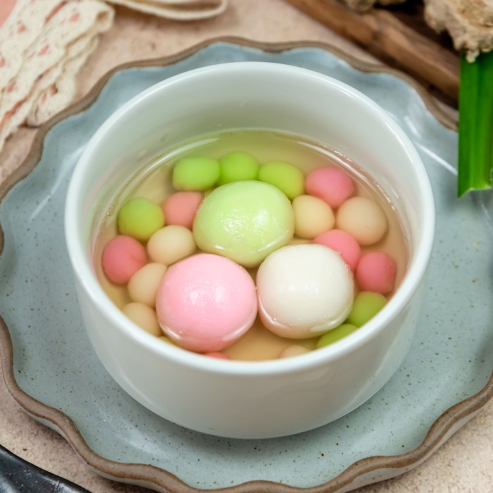 

Ronde Jahe Merah isi Keju + Ronde Kecil - snack cemilan wedang ronde frozen