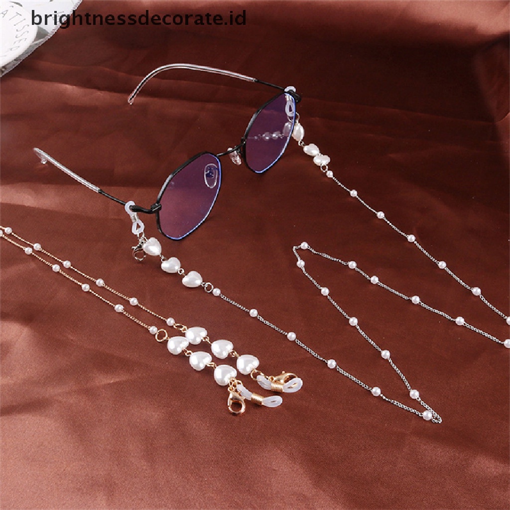 [Birth] Masking Chains Pearl Chain Outside Kacamata Rantai Kacamata Hitam Masker Tali Gantung [ID]