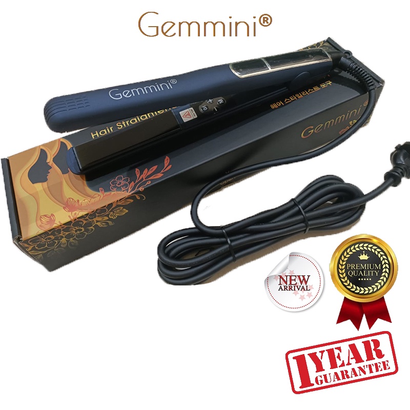 Gemmini HighEnd Version GM36 Catokan rambut 4in1 Tourmaline Black Plate