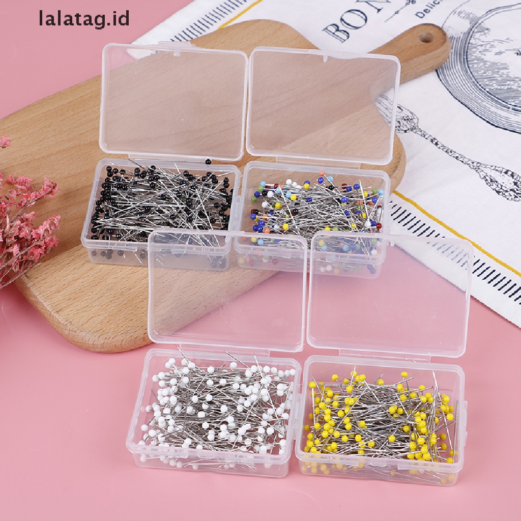 [lalatag] 250pcs/lot Jahit Lurus Dressmaking Pins Pearl Head Straight Quilg Pins [ID]