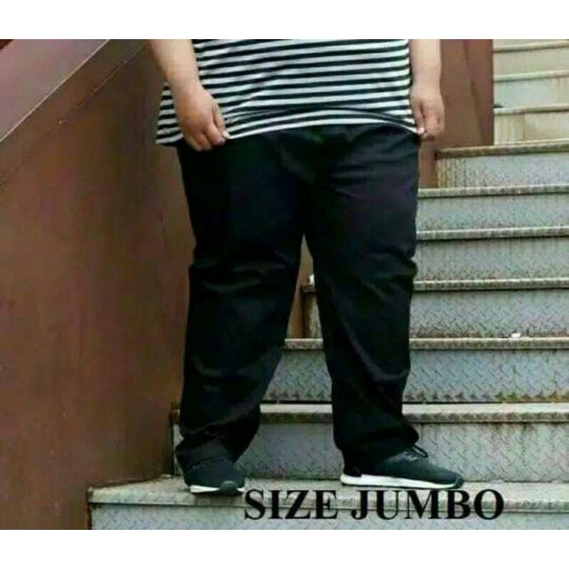 Celana Panjang Pria Chino Big Size Super Jumbo Bahan Chino