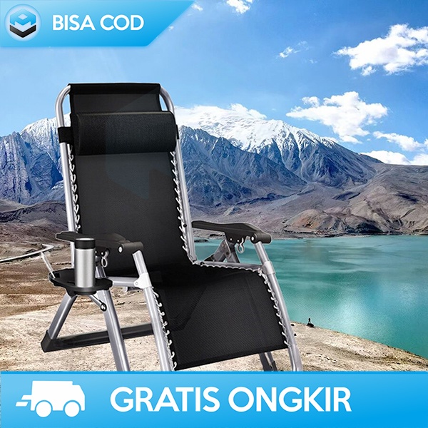 KURSI LIPAT OUTDOOR PICNIC CHAIR KURSI REKREASI FOLDABLE KUAT &amp; NYAMAN