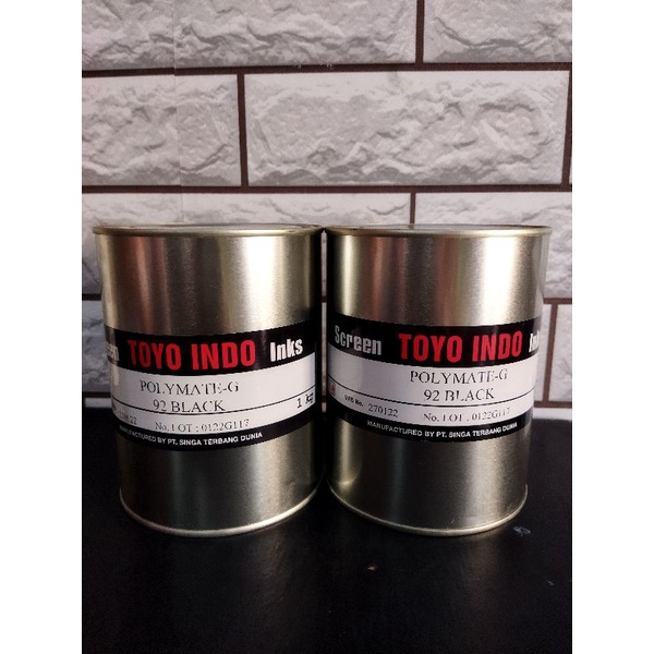 

Tinta Toyo Indo Cat Sablon Plastik Polymate Ink PP PE HD (Warna 92 Black)