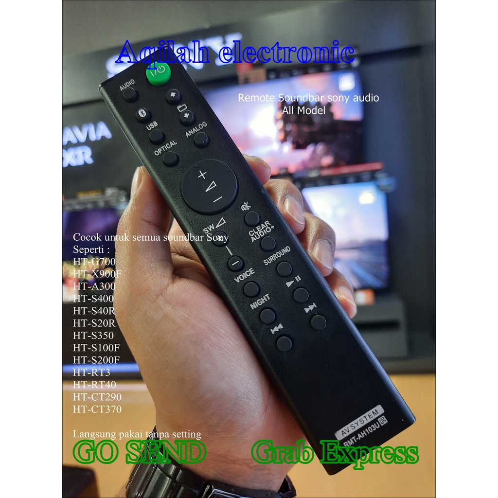 Remote soundbar Sony Audio home cinema system