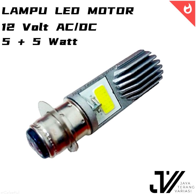 Lampu Depan Motor LED H6 AC/DC 2 Sisi Model Tyto Ayoto Bebek/Matic k1 h6