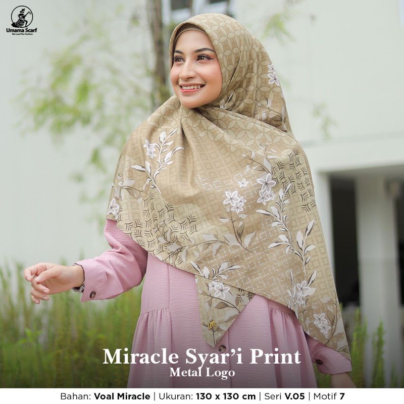 Voal Miracle Syari Motif Umama Metal Logo