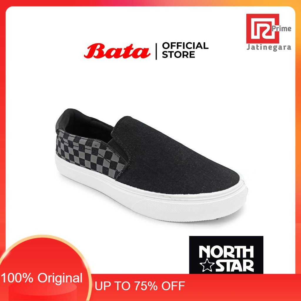 North Star Sepatu Pria Vamper Black - 8896210RAMAYANA JAKTIM