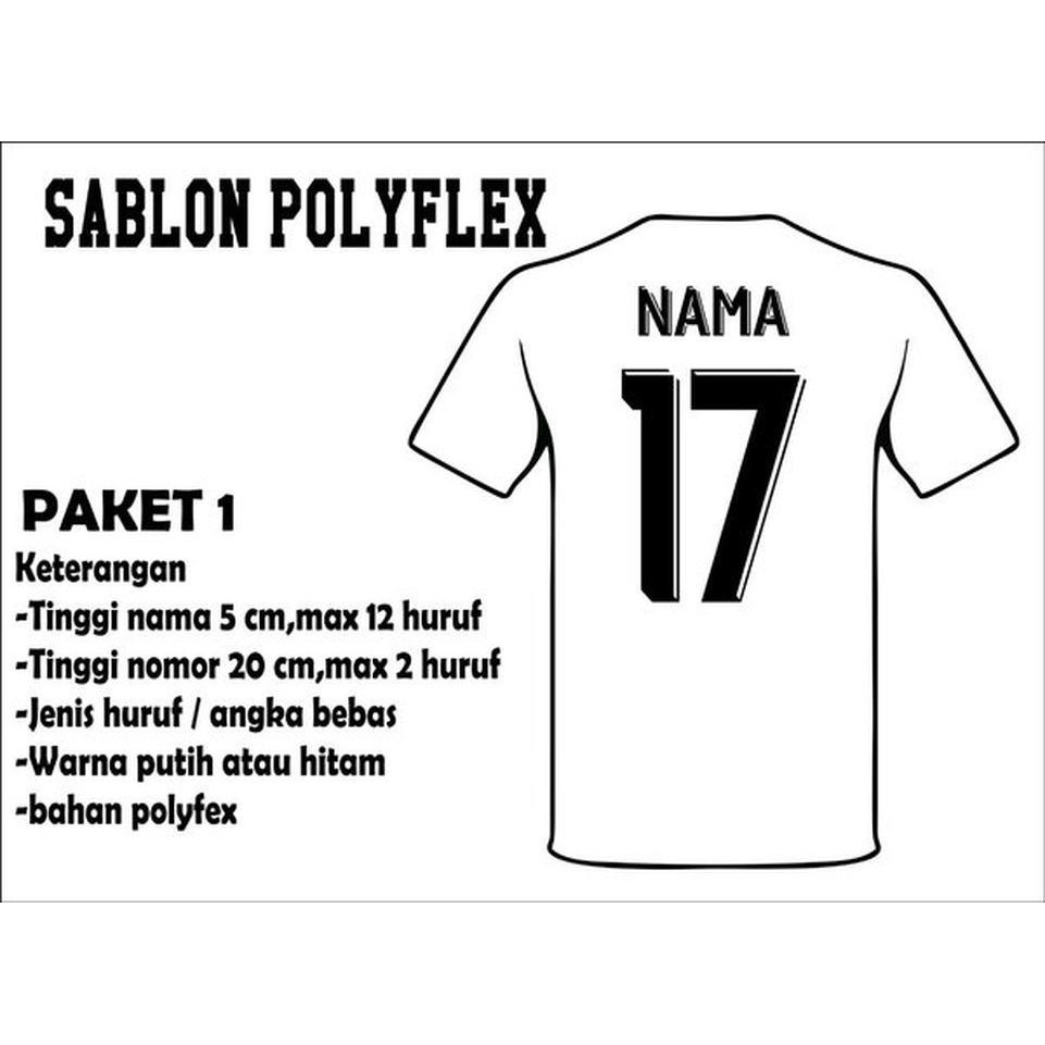 GRATIS CUSTOM NAMA DAN NOMOR PUNGGUNG JERSEY BOLA ANAK U.7 - U.14 TERBARU