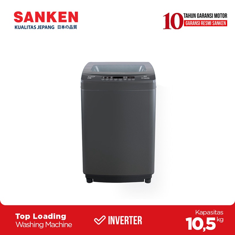 Sanken QW-S105DDSL (Inverter) Mesin Cuci Top Loading 10.5KG