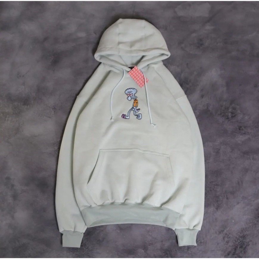 JAKET SWEATER HOODIE SQUIDWARD MIND H&amp;M FULLBORDIR &amp; FULLTAG BEST SELLER