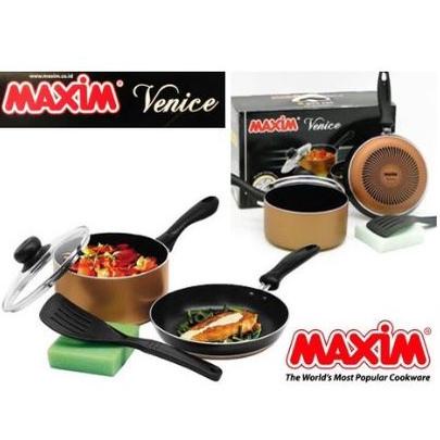 PRODUK- PANCI MAXIM VENICE SET PERALATAN MASAK FRYPAN SPATULA SPONGE MAXIM VENICE BATAM .