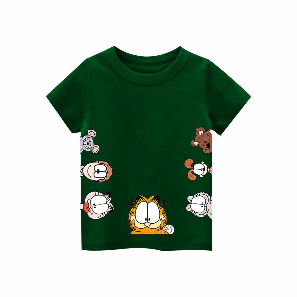 Kaos Anak laki-laki &amp; perempuan motif Garfield | kaos combed 30s printing | Kaos Distro anak