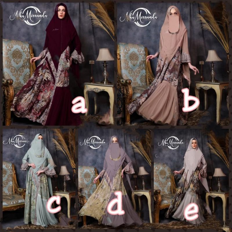 READY STOCK SIAP KIRIM SYARI ORIGINAL NHA MIRRANDA FREE CADAR TERBARU/SYARI PLUS NIQOB/DHEAAFIECCENA