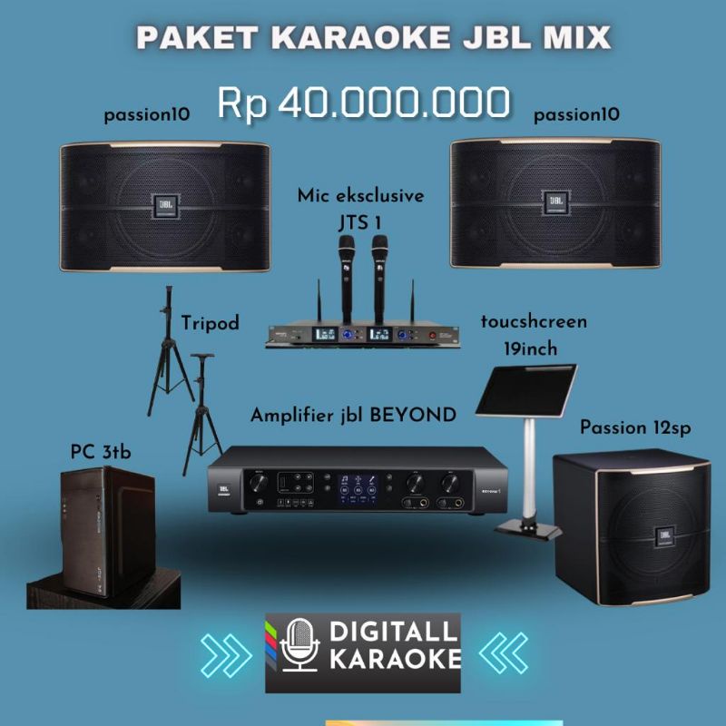 Jual Paket Audio Soundsistem Karaoke merk JBL Shopee Indonesia