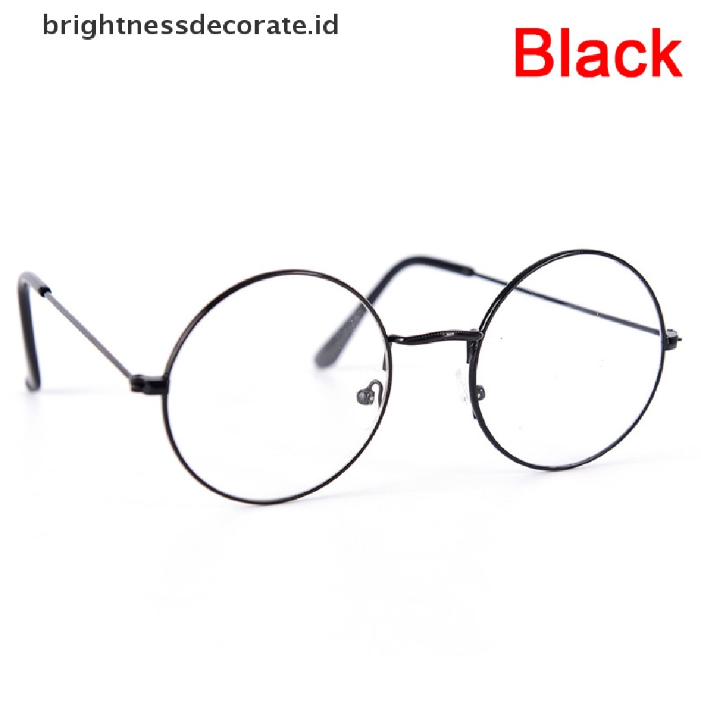 [Birth] Kacamata Bulat Vintage Pria Wanita Frame Metal Retro Eye wear Clear Glasses [ID]