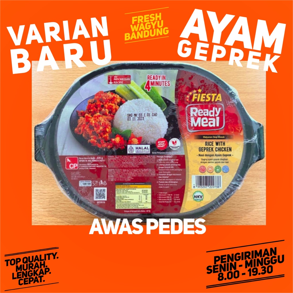 Jual Fiesta Ready Meal Ayam Geprek Pedas Chicken Geprek 320g Shopee