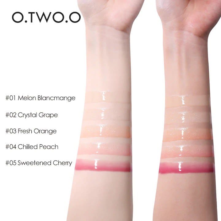 O.TWO.O clear crystal berry lip gloss