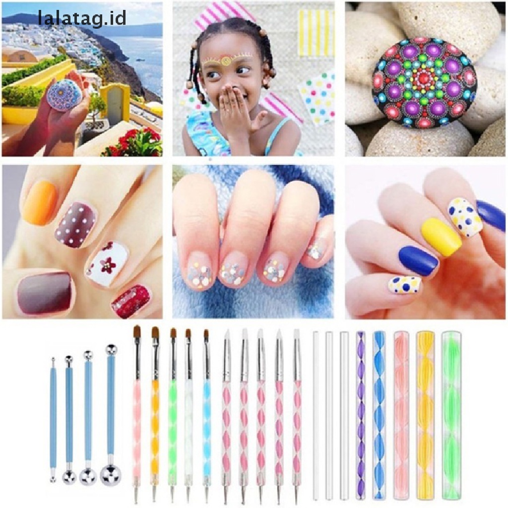 [lalatag] 32/36/38pcs DIY Mandala Dotg Paing Tools Set Alat Papan Paing Stensil [ID]