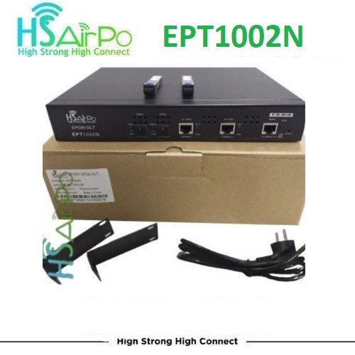 HSAIRPO EPT1002N EPON OLT 2PON EPON OLT 2SFP PON ports with 2 PX20xx