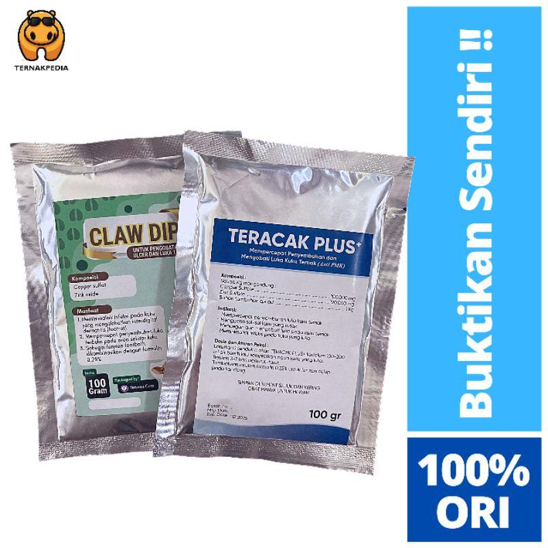 Teracak Plus 100 Gr - Obat Kuku Sapi Pmk - Obat Kuku Ternak - Obat Kuku Hewan - Obat Pmk - Kualitas 