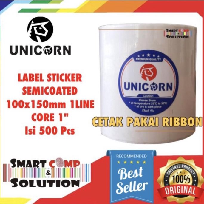 

LABEL BARCODE 100 X 150 mm KERTAS STICKER LABEL SEMICOATED 100X150mm TERMURAH