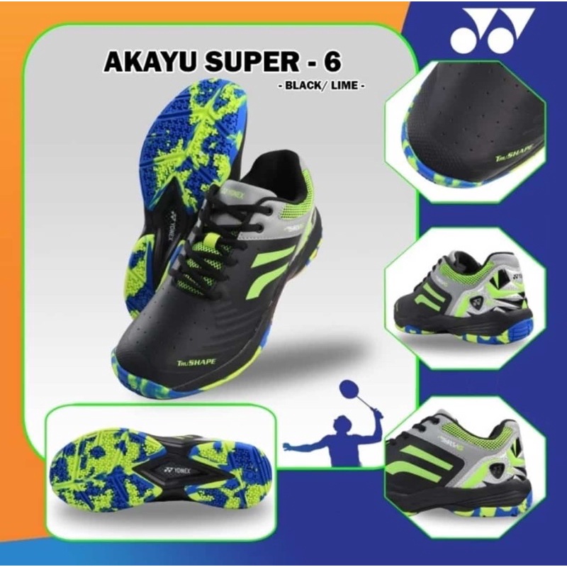 Sepatu Badminton Yonex AKAYU SUPER -  6 100% original