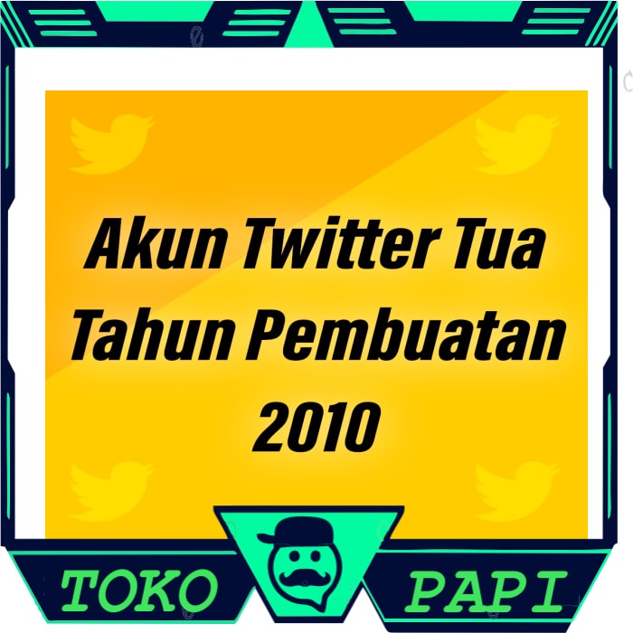 Tp [ Promo ] Account / Akun Twitter Tua / Lawas Th Pembuatan 2010 Langsung Proses Kirim