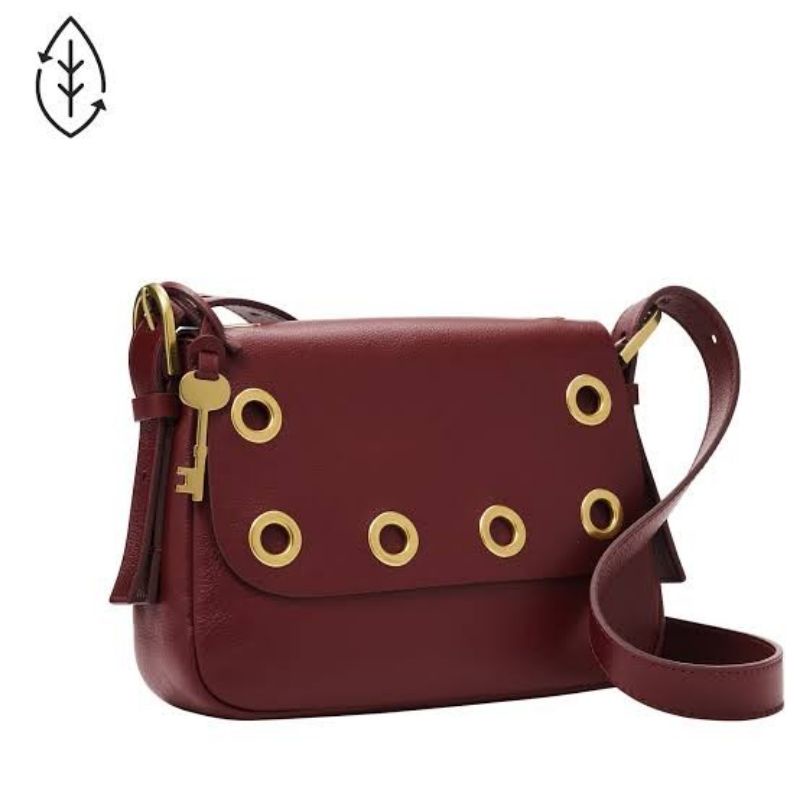 Fossl Harper Small Crossbody Wine
