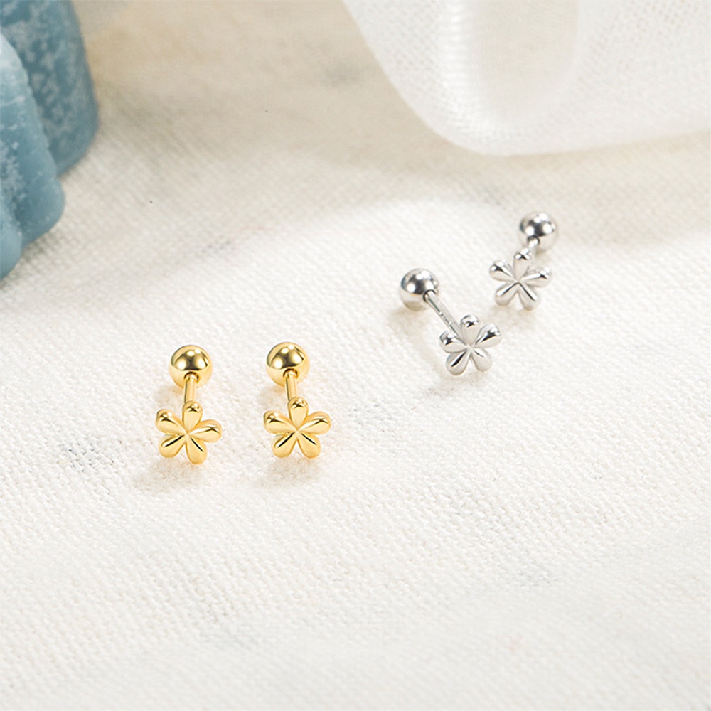 [COD Tangding] Indah Sederhana Anting Bunga Wanita Gadis Lucu Studs Earring Perhiasan Aksesoris