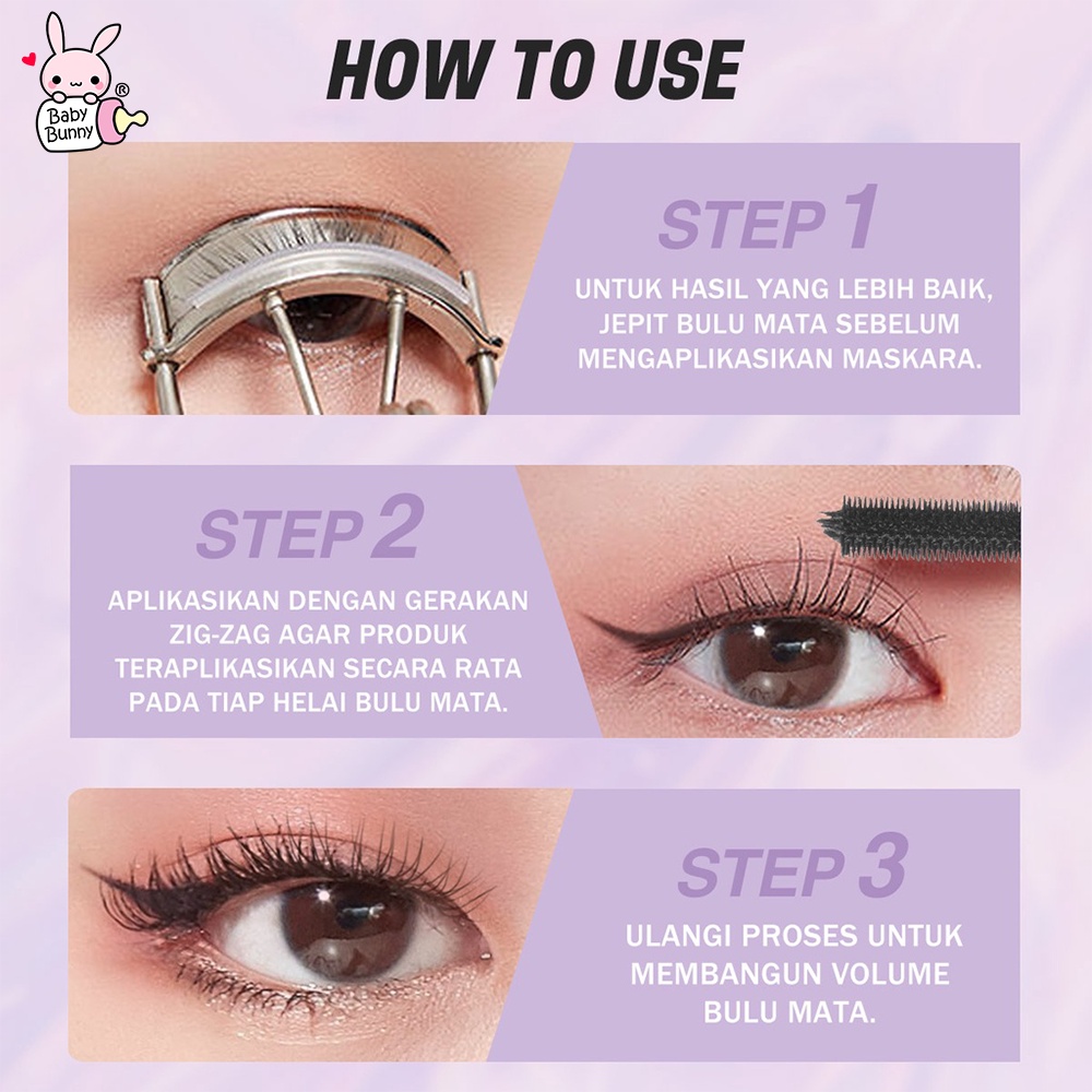 ❤ BELIA ❤ BNB barenbliss Korean Roll To Volume Mascara | Long Lasting Waterproof Smudgeproof | BPOM